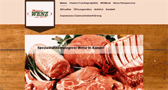 Desktop Screenshot of metzgerei-wenz.de