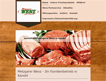 Tablet Screenshot of metzgerei-wenz.de